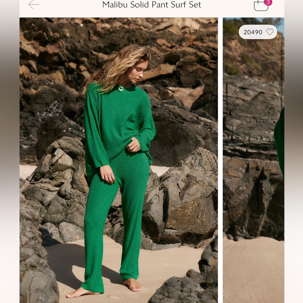 Free People Vibrant Green Trousers
